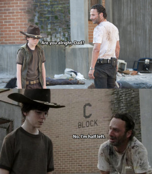 dead walking dead Rick Grimes not funny so funny So punny carl grimes ...