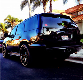 Nyjah Huston also bought a Chevy Tahoe for his skate car use.