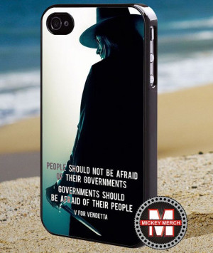 For Vendetta quotes iPhone 4/4s/5 Case by MickeyMerchandise, $15.00