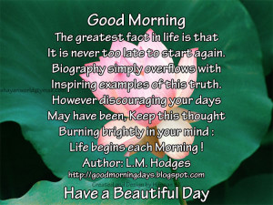 Self Improving Inspiring Quotes: Good Morning Quotes for 16-05-2010