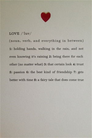 Love’s definition: holding hand, walking in the rain, and not even ...