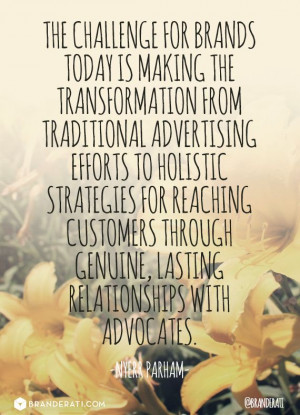 ... lasting relationships with advocates | Quote by @Nyerr Parham Parham