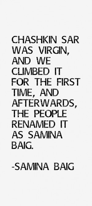 Samina Baig Quotes & Sayings