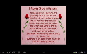 If roses grow in heaven