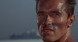 Arnold Schwarzenegger Appears In A Scene From The 1985 Film Commando ...
