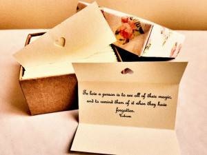 Handmade Quotes - Newlyweds Quotes - Box of 60 Quotations 'To love a ...