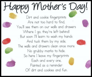 Moms will love this original Mother's Day Hand Print Poem. Free ...