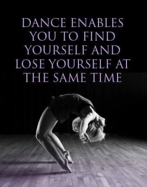 dance enables you to find yourself