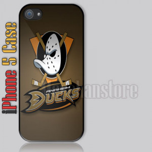 NHL Anaheim Ducks Hockey Team Logo Custom iPhone 5 Case Cover / Mer...