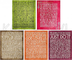 Quotes from LDS prophets... downloadable digital print by kmkvinyl, $5 ...