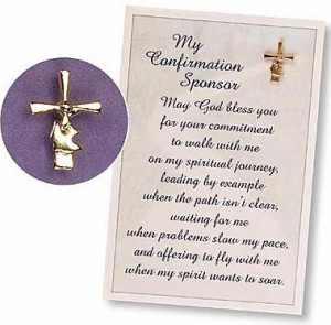 Item #37283 - My Confirmation Sponsor Pin & Gift Card