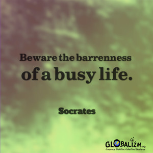 Too busy being busy!