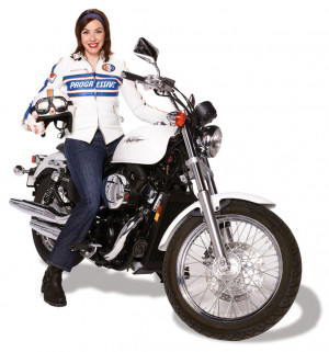 ... Too Perky – But The Motorcycle Insurance Lady, Flo, Needs Your Help