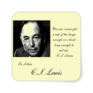 CS Lewis Quote Bookplate Stickers