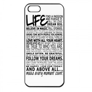 Life Quote apple Iphone 5 Case