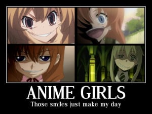 Anime Girls Smiles by kay-kay96