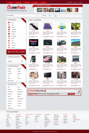 Classifieds Software Template is the Premium Template of Your Own