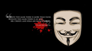 for Vendetta - Ideas Are Bulletproof Wallpaper