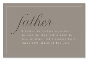Father's Day - Sweet Quote about Dad-Card, Gift Tag or Frame It
