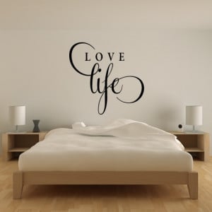 Love-Life-Wall-Stickers-Love-Quotes-Wall-Quotes-Wall-Art-Decal ...