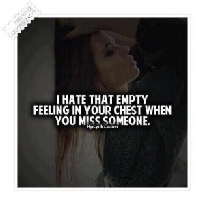 hate that empty feeling quote