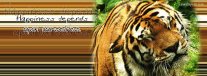 Happiness Depends Upon Ourselves Facebook Cover Layout