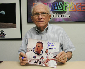 Michael Collins Custom Signing From Astronaut Central