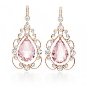Tiffany and co earrings- so delicate, pink, and beautiful