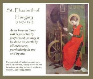 Feast Day: St. Elizabeth of Hungary