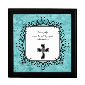 Matthew 7:1 Bible Verse Keepsake Box