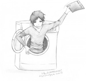 Kira Izaya Washing Machine WTF by MizuShin