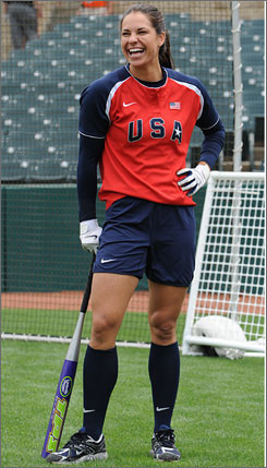 Jessica Mendoza will be a key player as the USA women's softball team ...