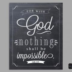 Luke 1:37 Nothing impossible http://designwithlife.blogspot.com/2013 ...