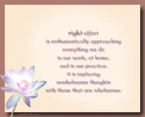 ... It is replacing unwholesome thoughts with those that are wholesomes