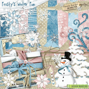 ... -набор - Зимние забавы / Frosty's winter fun
