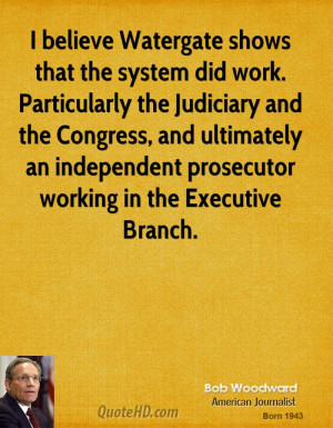 ... ultimately an independent prosecutor working in the Executive Branch