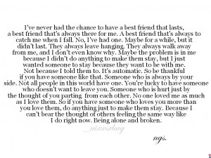 alone, bestfriend, broken, love, quote, tumblr