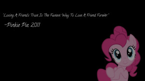 Pony Quote Wallpaper: Pinkie Pie by DaChosta