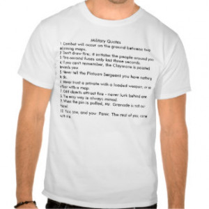 Military Quotes - Customized T Shirt