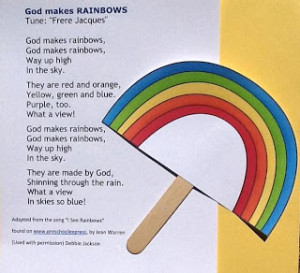God Makes Rainbows Song For Preschool