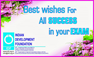 Best wishes for all success in exams.