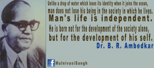 ... The Society In Which He Lives…. - Dr. B.R. Ambedkar ~ Politics Quote