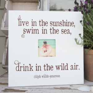 ... , swim in the sea, drink in the wild air ~Ralph Waldo Emerson