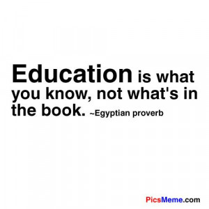 Education Quote - Knowledge