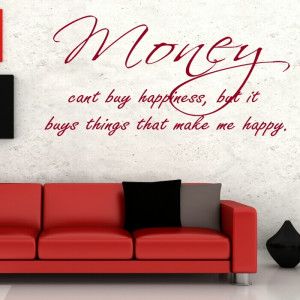 Money quote wall sticker