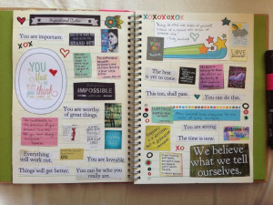 Katie's smash book pages 7 and 8. Inspirational Quotes.Crafts Idease ...