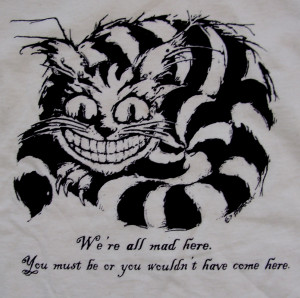 Mad Cheshire Cat T-shirt - The White Rabbit - The White Rabbit-Alice