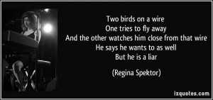Two Birds On A Wire, One Tries To Fly Away, The Other Watches Him ...