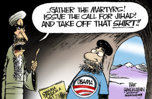 Obama Cartoon, Presidents Obama, Obama Shirts, Terrorism Satire ...
