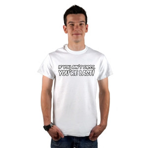 CLOTHING SERPENT Funny Ricky Bobby Quote If You Ain't First You're ...